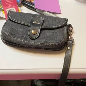 Denim Dooney Wristlet Monogram